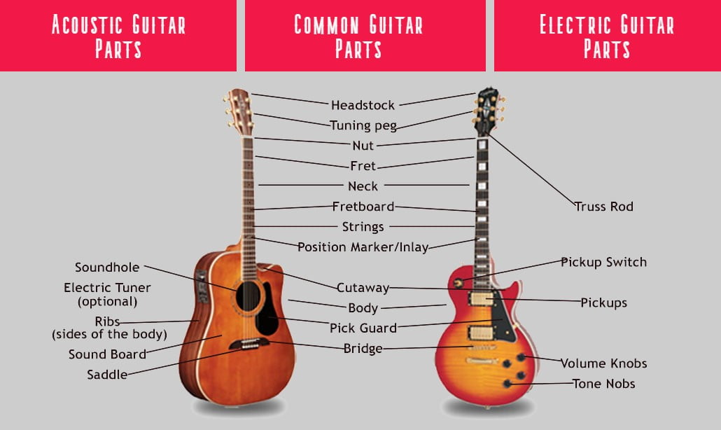 Different Parts of a Guitar and Their Functions