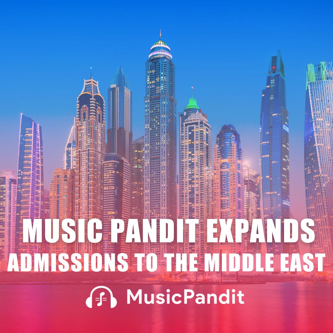 Music Pandit Expands Admissions to the Middle East