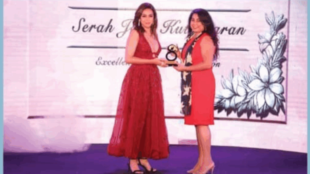 Serah winning Times Power Women Award