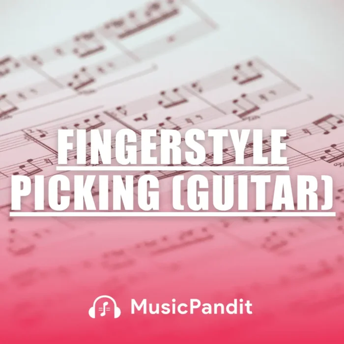 finger picking guitar