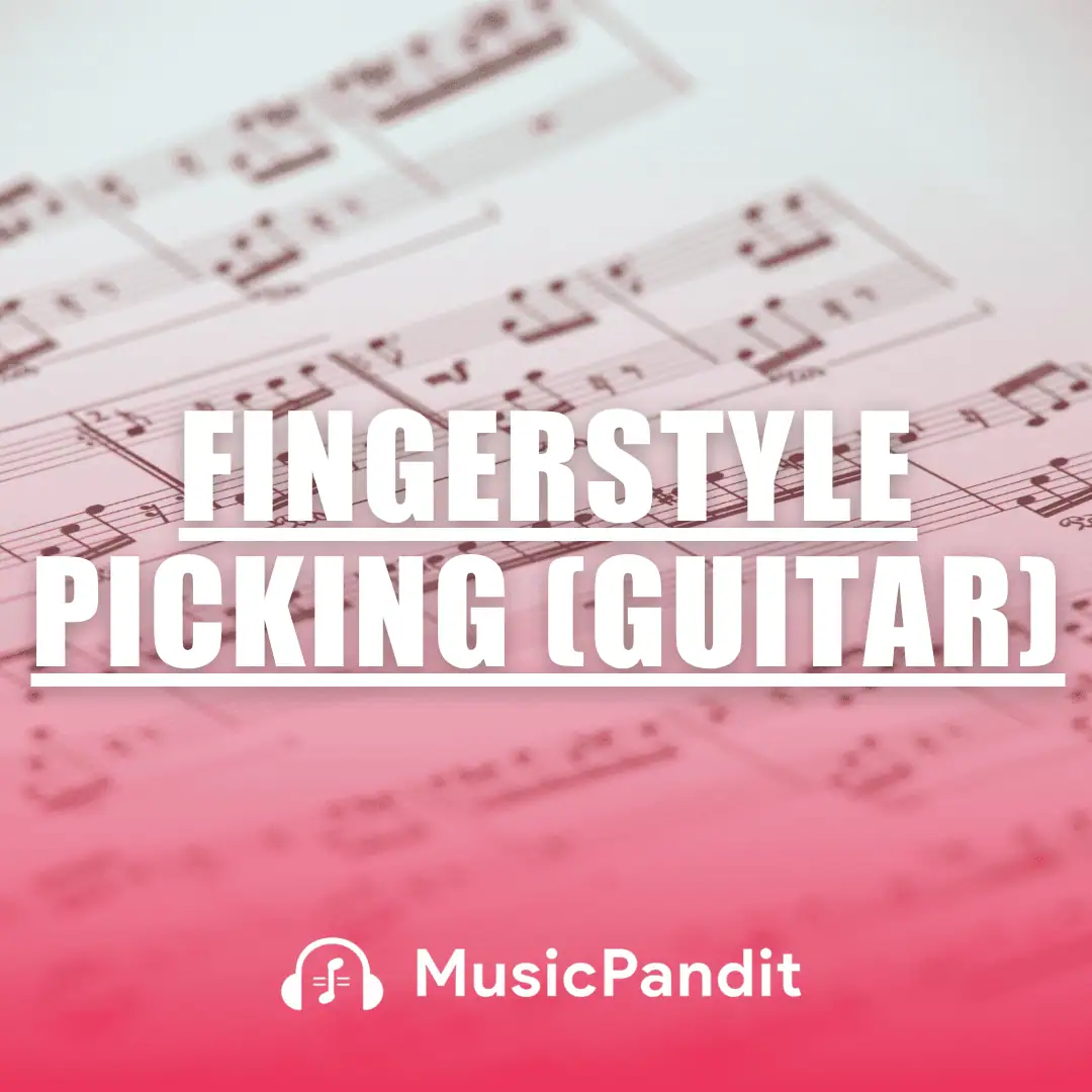 finger picking guitar